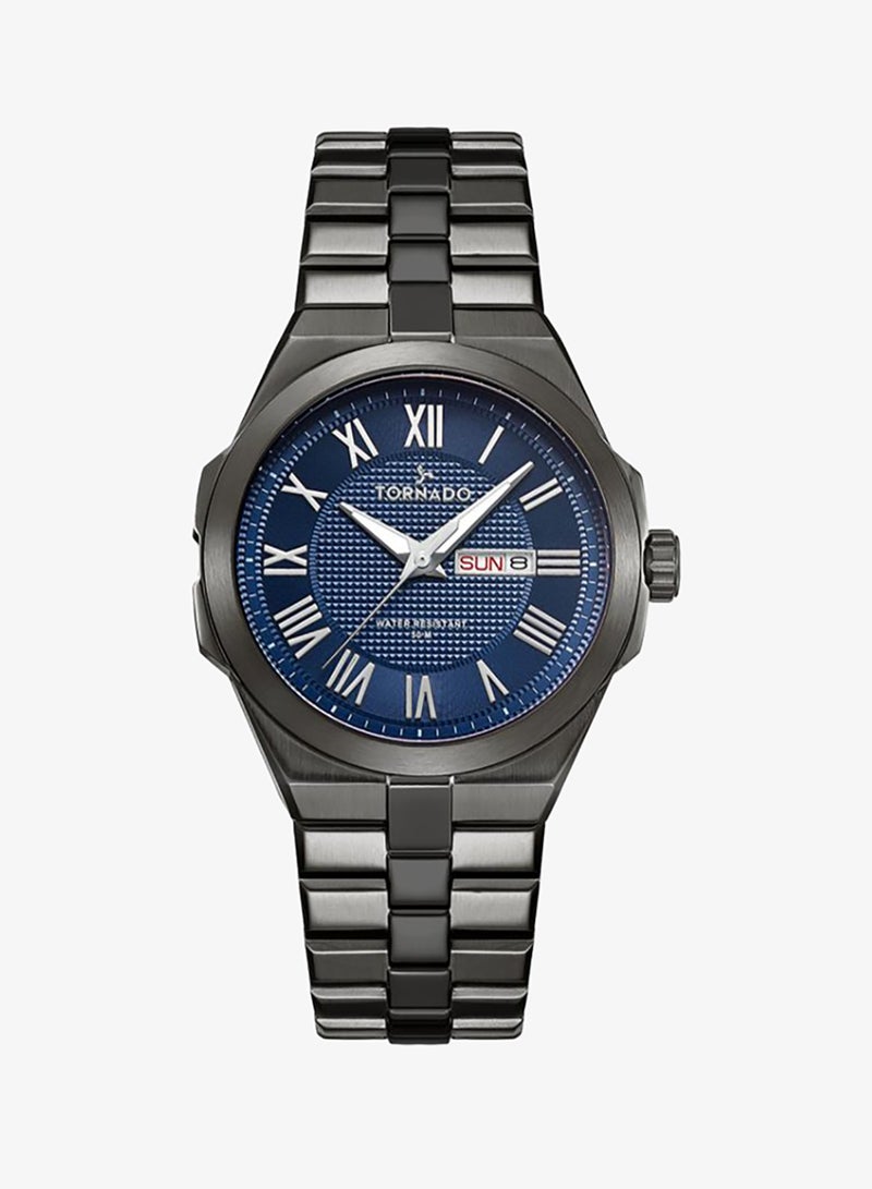 TORNADO Men's Stainless Steel Analog Watch T8007-XBXN - 43 mm - Image 1