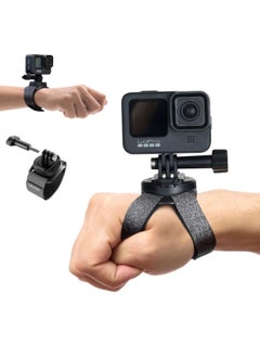 360 Rotation Arm Plam Ankle Mount Band Holder Cycling Mount for GoPro Max Hero 11 10 9 8 7 6 5 Insta360 One R X2 Go2 DJI Osmo Action 2 Camera Accessories