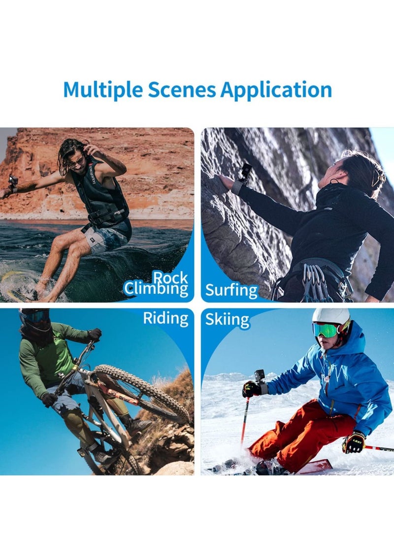 TELESIN - 360 Rotation Arm Plam Ankle Mount Band Holder Cycling Mount for GoPro Max Hero 11 10 9 8 7 6 5 Insta360 One R X2 Go2 DJI Osmo Action 2 Camera Accessories - Image 1