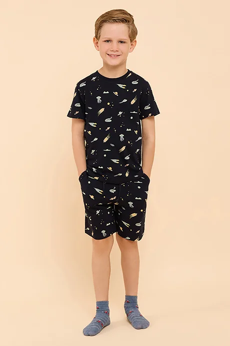 أر أند بي Printed Shorts Pyjama Set