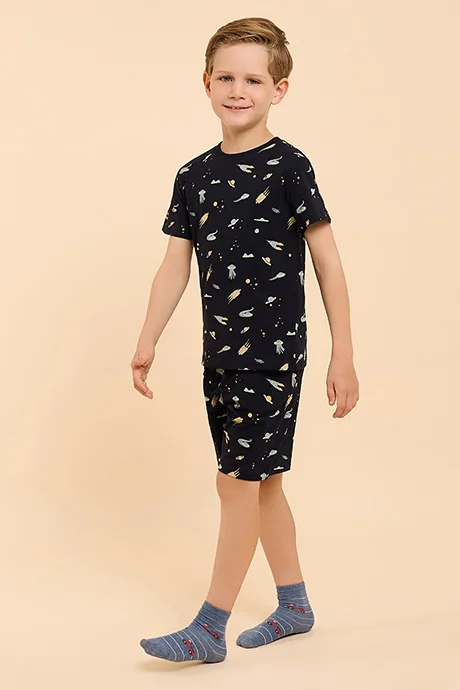 أر أند بي Printed Shorts Pyjama Set