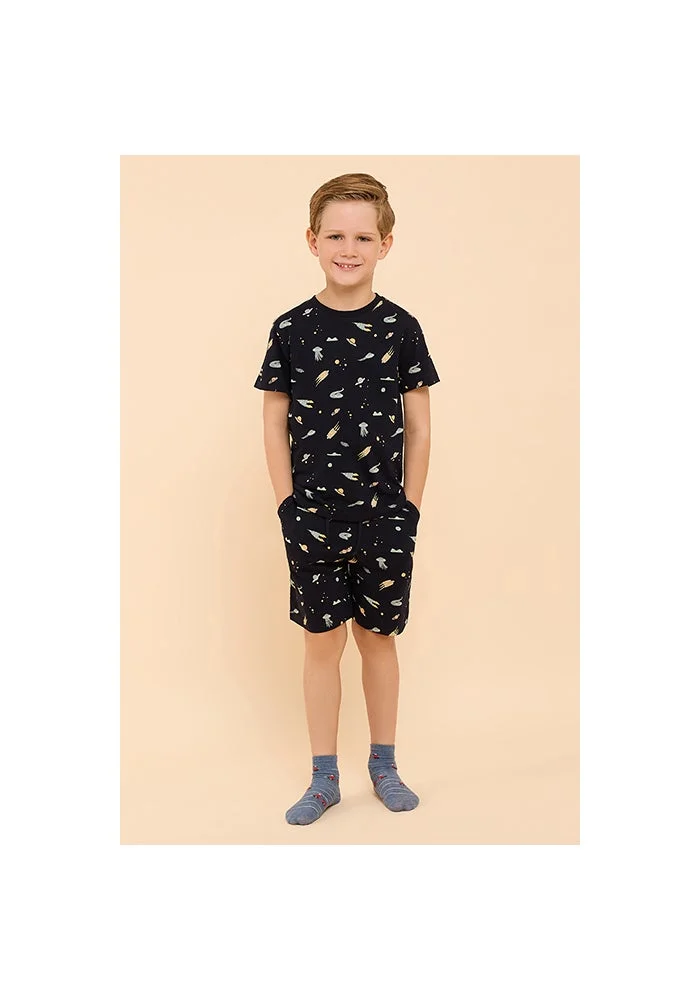 أر أند بي Printed Shorts Pyjama Set