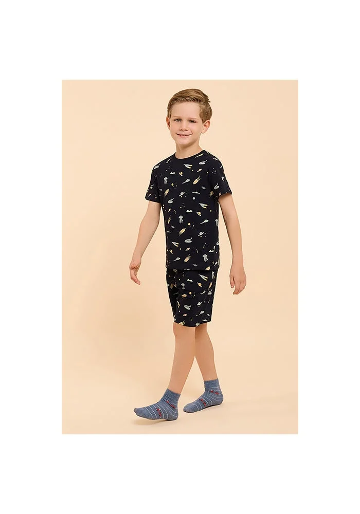 أر أند بي Printed Shorts Pyjama Set
