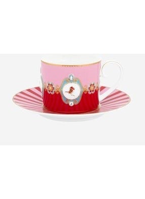 Pip Studio - Love Birds Teacup Red Pink 200 ml - Image 1