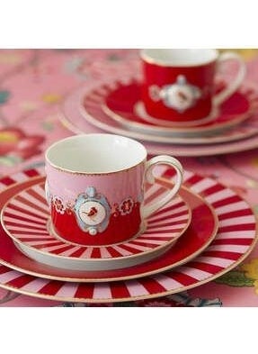 Pip Studio - Love Birds Teacup Red Pink 200 ml - Image 1