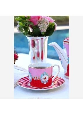 Pip Studio - Love Birds Teacup Red Pink 200 ml - Image 1
