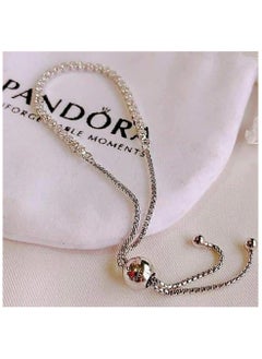 PANDORA "Discover the Timeless Elegance of Our Pandora Tennis Bracelet: A Dazzling Accessory That Adds Sparkle to Any Outfit, Perfect for Special Occasions or Everyday Wear, and a Thoughtful Gift for Loved Ones!"  - Image 2