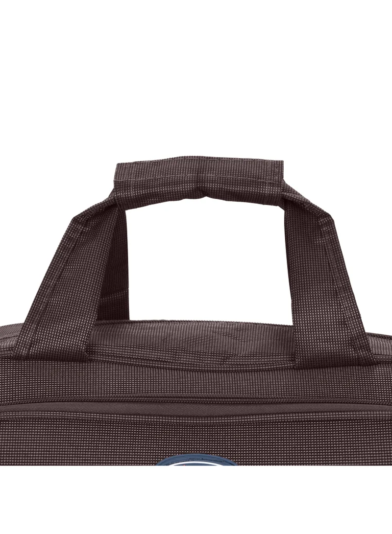 SENATOR Travel Duffle Bag for Unisex Lightweight Nylon Bag Multi Pocket Water & Scratch Resistant Adjustable Shoulder Strap Weekend Bag Convenient Carry On Luggage for Camping Training 34L Brown EA218
