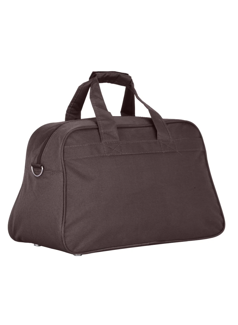 SENATOR Travel Duffle Bag for Unisex Lightweight Nylon Bag Multi Pocket Water & Scratch Resistant Adjustable Shoulder Strap Weekend Bag Convenient Carry On Luggage for Camping Training 34L Brown EA218
