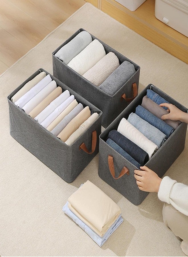 Barasti Clothes Storage Bag Foldable Storage Box with Handles Steel Frame Support Closet Storage Bin for Clothes Wardrobe Organizer for Bedroom - Image 5