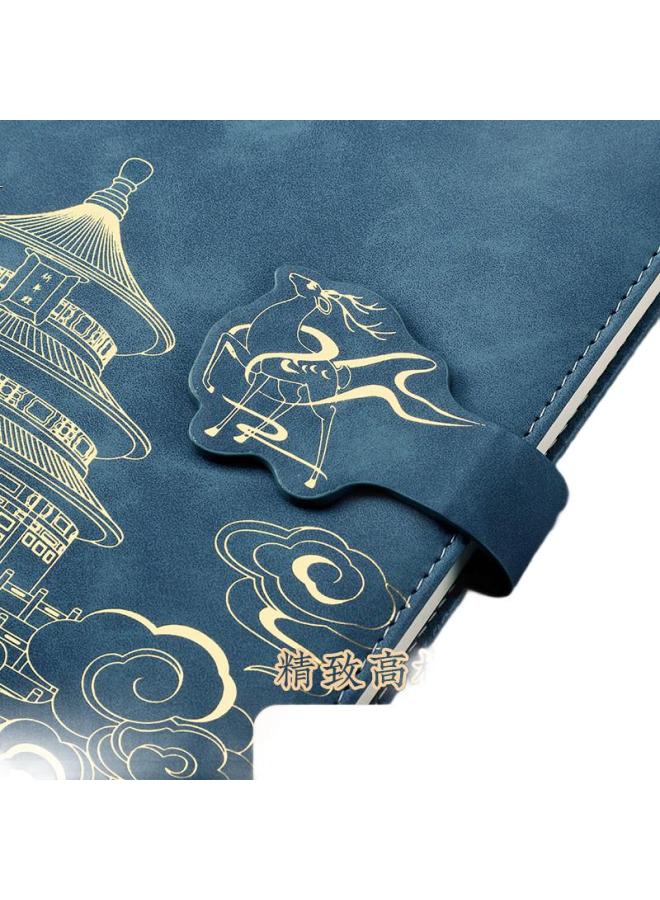 Ujia National Trend Notebook Gift Box Set, Forbidden City Chinese Style Creative Journal, Business Gift, New Year Present, Diary, Customizable For Businesses, Two-Piece Gift Box Set - Image 2