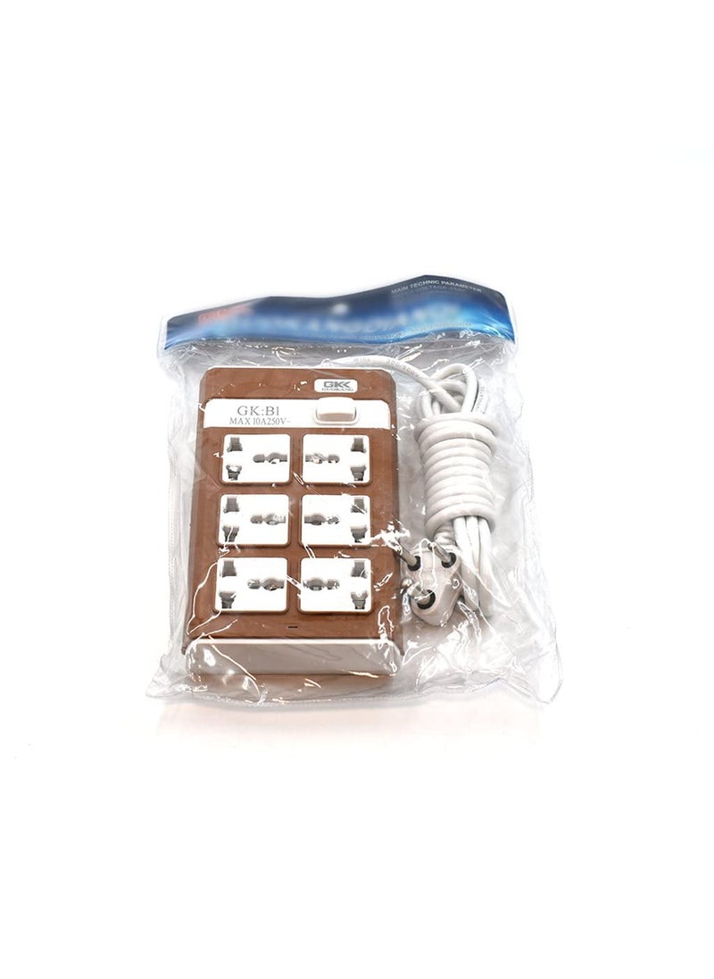 SGMSC SGMSC 6 Socket Switch Board Extension Cord with 3m Long Wire Pack of 1 Multicolored  - Image 3