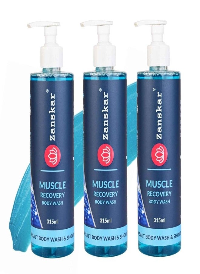 Zanskar Epsom Body Wash (315 ml) for Workout Recovery | Active Lifestyle Shower Gel | Sore Muscles & Fatigue Relief | Salicylic Acid + Niacinamide + Amino Acids | Suitable for all Skin Types (Pack of 3) - Image 1