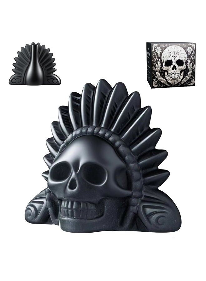 BRALEO Aztec Death Whistle Aztec Whistle,Authentic Skull Scream Sound – Loud Scary Horror Whistle for Pranks, Halloween, Survival, and Rituals - Image 1