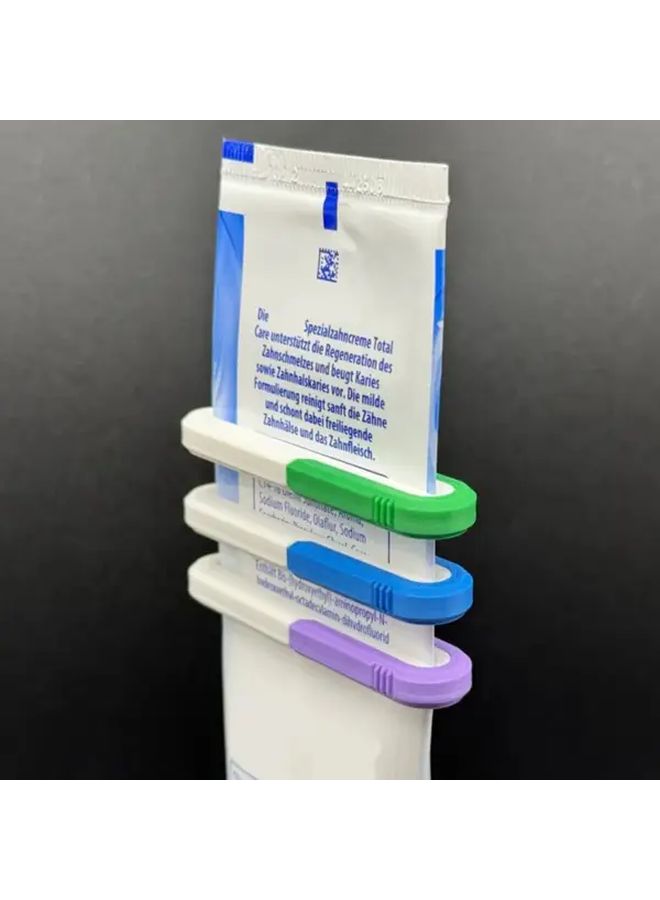 3pcs Random Color Toothpaste Squeezers with Removable Lids Easy Use for Travel Home Office - Image 5