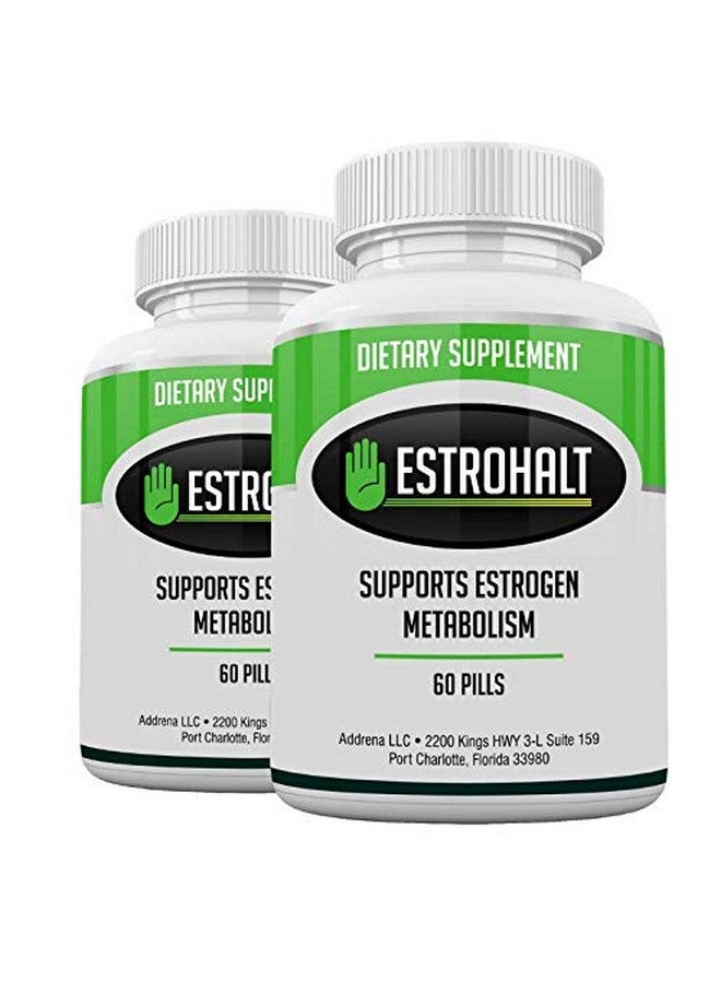 Addrena Estrohalt 2 Pack 120 Pills Best Estrogen Blocker Dim Supplement (Diindolylmethane) And Indole3Carbinol (I3C) For Women & Men ; Natural Aromatase Inhibitor Vitamin To Help Pcos Menopause And Pms - Image 2