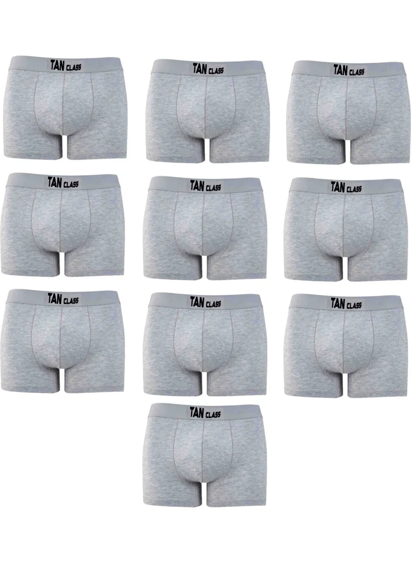 KYC Shopping Men's Lycra 10 Pieces Gray Premium 1st Quality Cotton Flexible Fabric Boxer Boxers