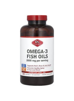 Olympian Labs Olympian Labs, Omega-3 Fish Oils, 2,000 mg, 240 Softgels (1,000 mg per Softgel)  - Image 1