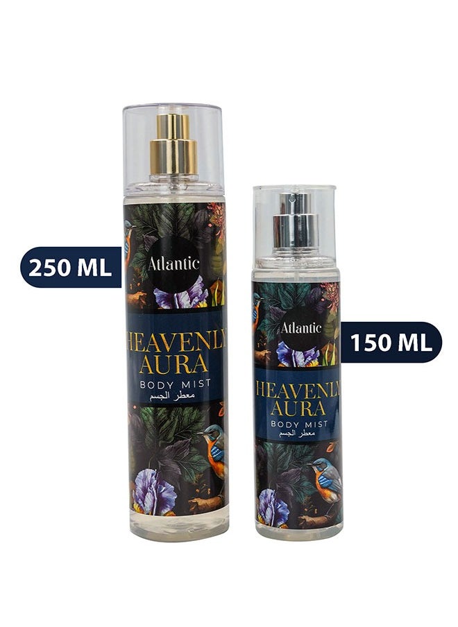 Atlantic - Atlantic Heavenly Aura Body Mists Long Lasting Body Spray Pack of 2 Body Mist 250ml & 150ml - Image 1