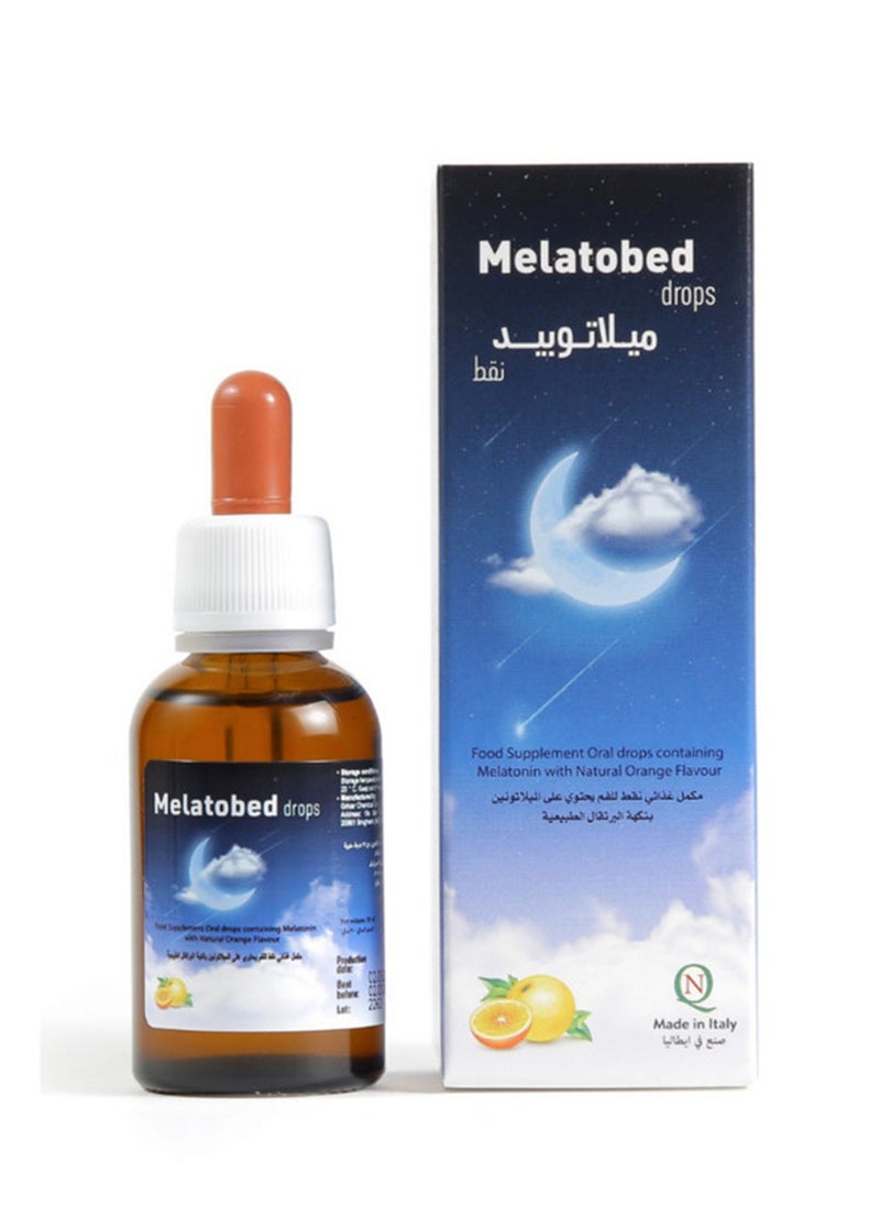 Noor AlQmar Melatobed Oral Drops With Melatonine For Quite Sleep - 30 Ml  - Image 1