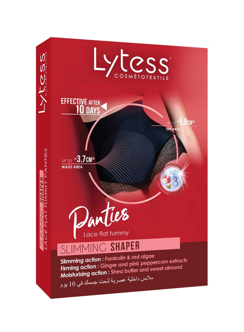 Lytess Slimming Shaper Lace Flat Tummy Panties, Flesh, L/XL  - Image 1