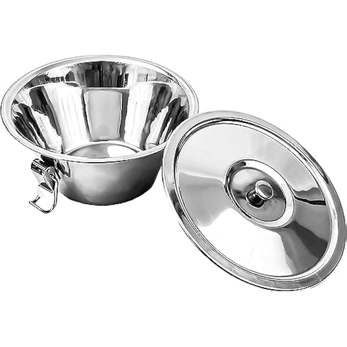Arga  Water Bath Mould  Pudding Mould With Lid  Moulds For Pudding  Pudding Moulds For Falling  Creme Brulee Bowls Souffle Moulds  Stainless Steel  20 Cm - Image 1