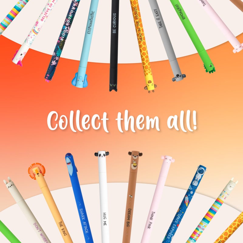 Legami - Erasable Gel Pen, Ball on the End to Remove Ink without Consuming the Paper - Red Thermal Sensitive Ink, Tip Diameter 0.7 mm - Teddy Bear Theme - Image 3