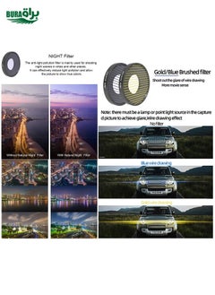 BURAQ For DJI Osmo Action 4 JUNESTAR Threaded Camera Lens Filter, Filter:4 in 1 ND8-64PL  - Image 3
