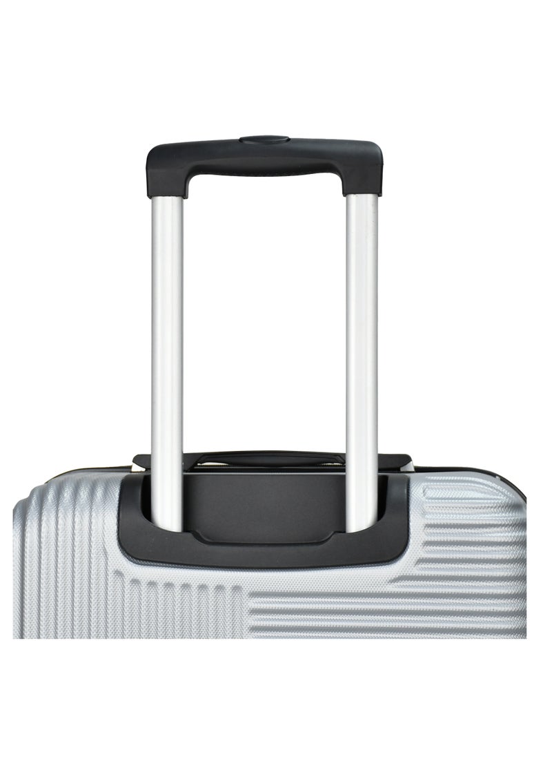 SENATOR Hard Case Travel Bag Luggage Trolley for Unisex ABS Lightweight Suitcase with 4 Spinner Wheels KH110 Silver  - Image 5