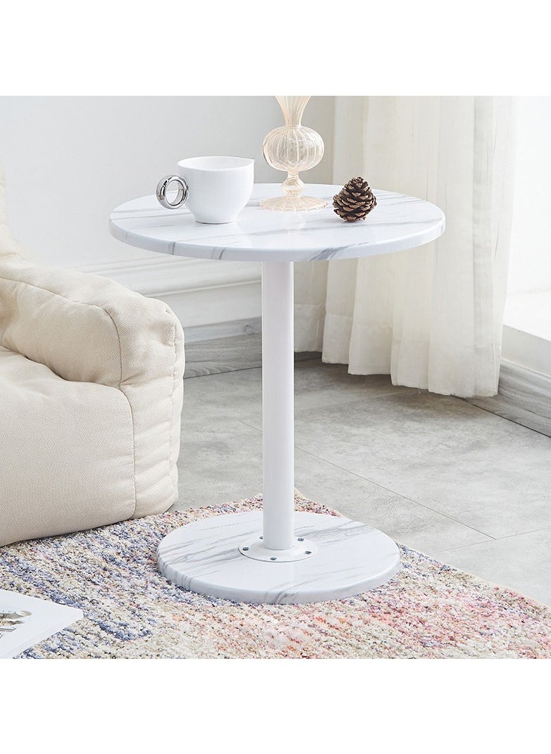 XiuWoo Simple Accent Nordic Style Small Coffee Table Sofa Side Round Table End Table For Home Living Room Study Room Office Bedroom Balcony Patio Nightstand  - Image 1