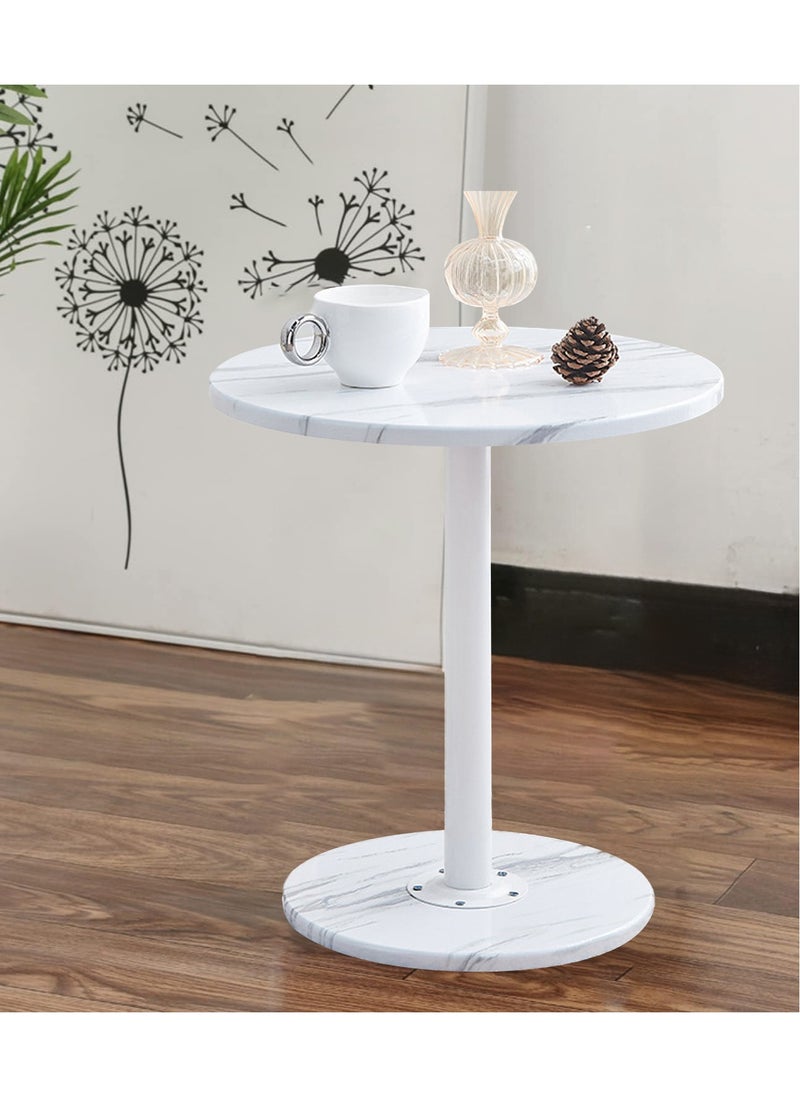 XiuWoo Simple Accent Nordic Style Small Coffee Table Sofa Side Round Table End Table For Home Living Room Study Room Office Bedroom Balcony Patio Nightstand  - Image 3