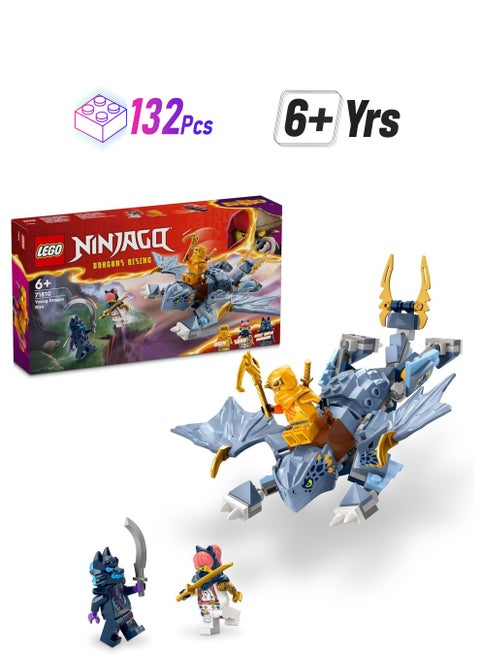 LEGO Ninjago Young Dragon Riyu  71810 Building Blocks Toy Set (132 Pieces)