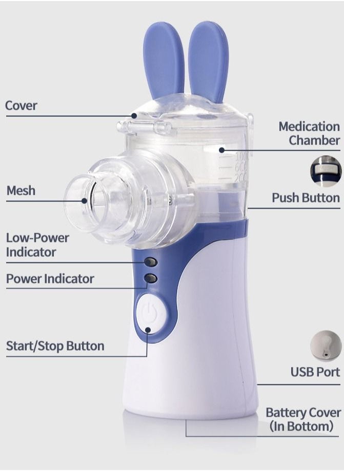 Generic - KWL-U101 Ultrasonic Handheld micro-mesh atomizer Household convenient atomizing humidifier for adults and children Mini handheld atomizer(without battery) - Image 1