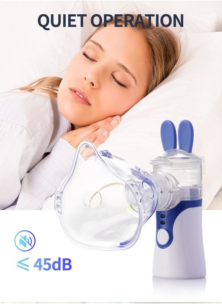 Generic - KWL-U101 Ultrasonic Handheld micro-mesh atomizer Household convenient atomizing humidifier for adults and children Mini handheld atomizer(without battery) - Image 1