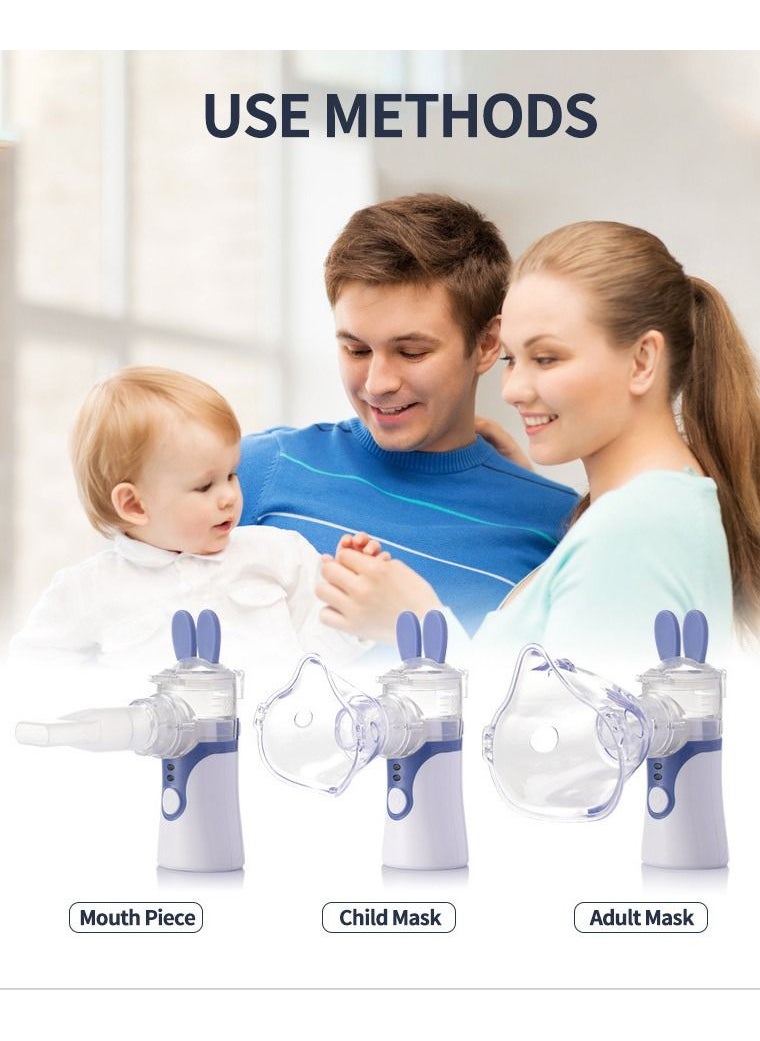 Generic - KWL-U101 Ultrasonic Handheld micro-mesh atomizer Household convenient atomizing humidifier for adults and children Mini handheld atomizer(without battery) - Image 1