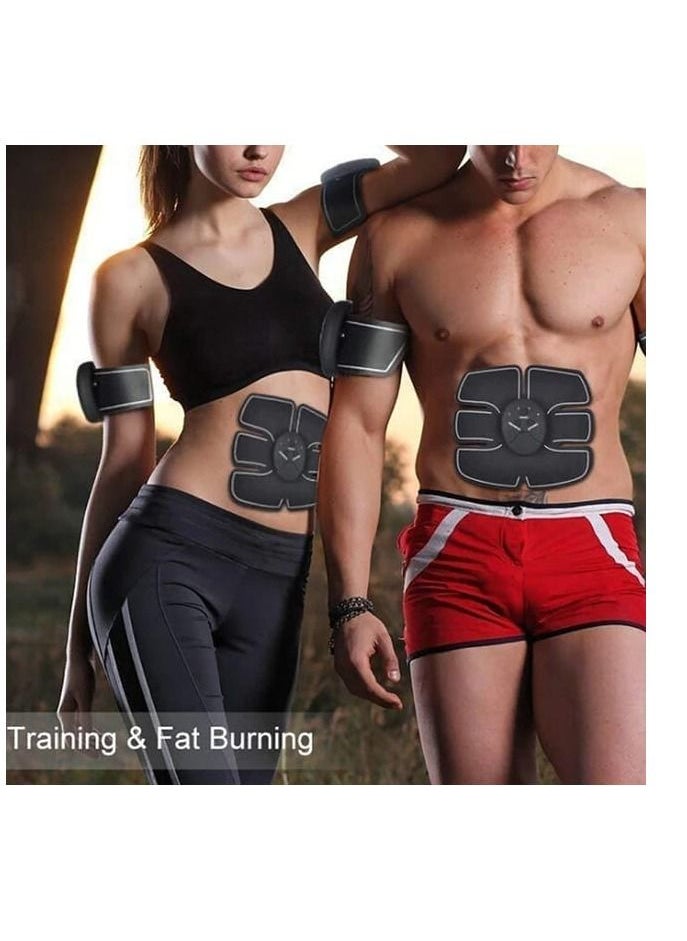SHABU 3IN1 Smart EMS Wireless Electric Massager Electrotherapy Back Pain Relief ABS Fit Muscle Stimulator Abdominal Muscles Trainer  - Image 2