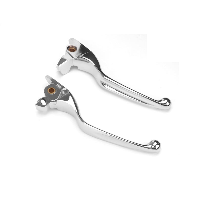 Generic GZDLMoto Motorcycle Handle Brake Clutch Lever Kit,Motorbike Hand Control Brake Clutch Levers Set Harley Touring Road King Street Glide Road Glide Electra Glide Ultra Classic 2017-2020（Chrome）  - Image 1