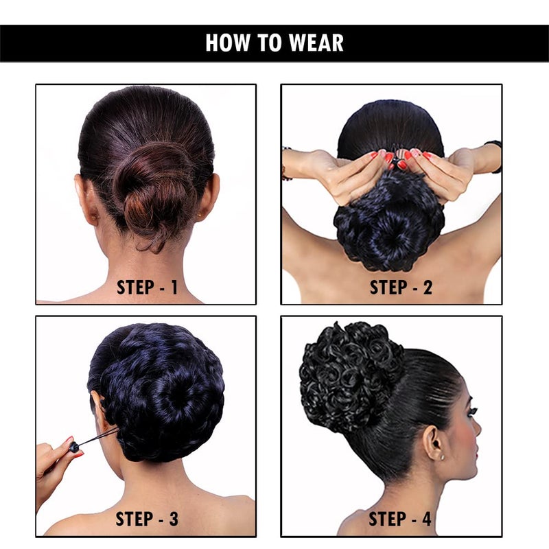 KIS Hair Messy Bun 100 Natural Human Hair Blend Glamorous Handcrafted SalonQuality Voluminous Luxurious Customizable Soft Silky Texture Washable Reusable Heat Resistant Md3 Hg - Image 2