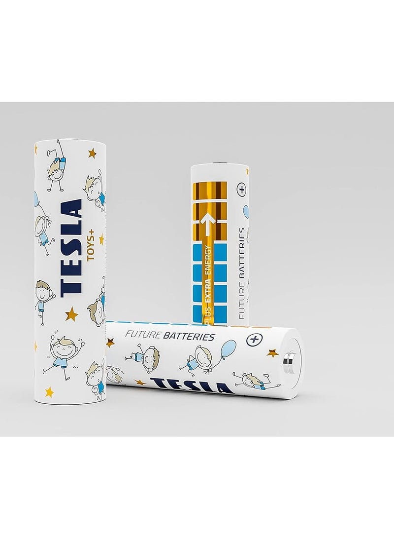 تسلا بطارية AA للأطفال والأولاد + عبوة قلوية مكونة من 4 قطع - Image 4