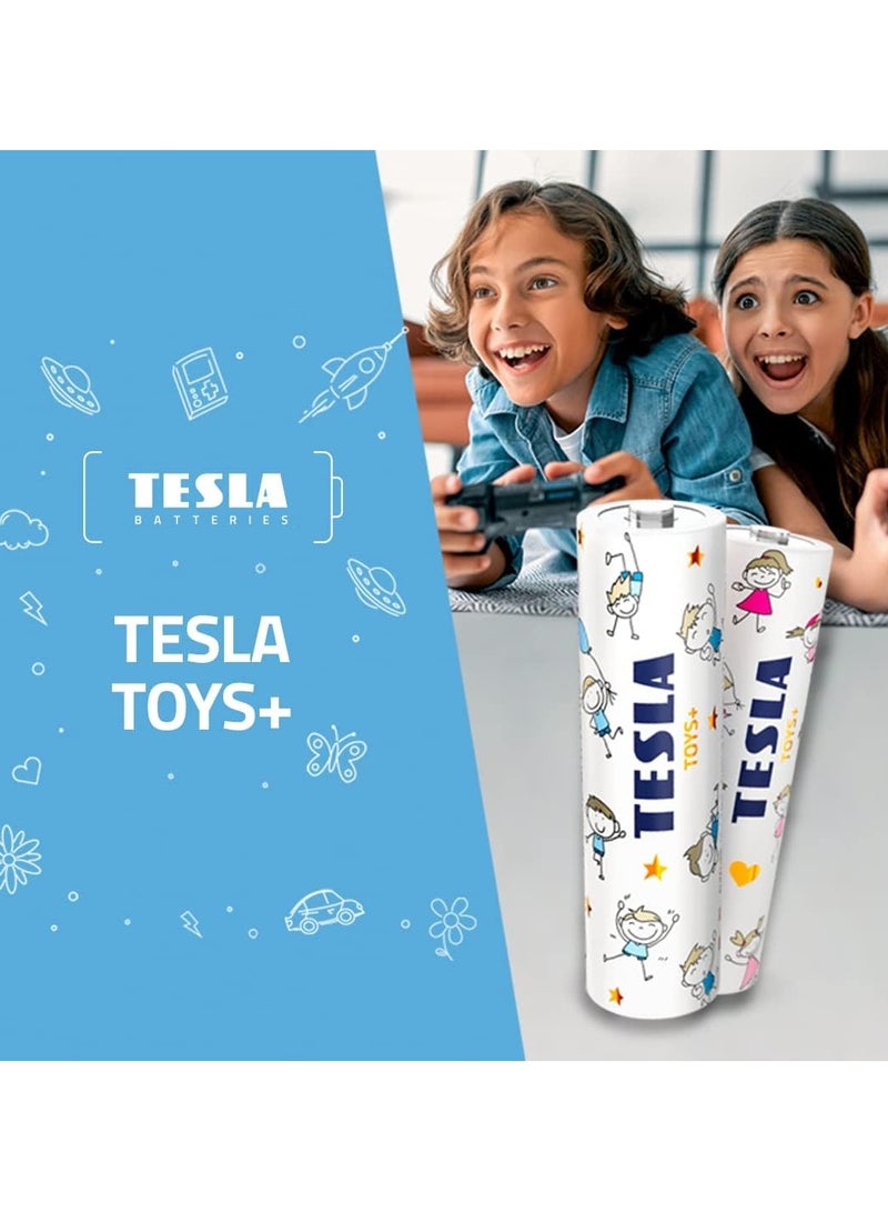 تسلا بطارية AA للأطفال والأولاد + عبوة قلوية مكونة من 4 قطع - Image 5