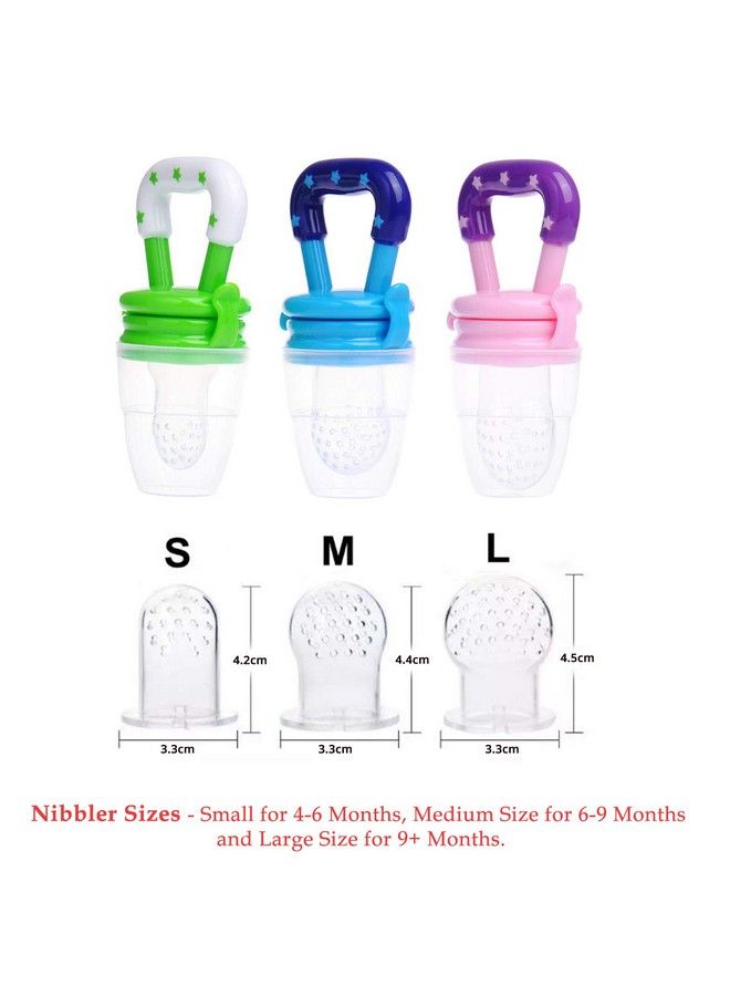 Safe-O-Kid Pack Of 1Bpa Free; Veggie Feed Nibbler; Fruit Nibbler;Silicone Food; Soft Pacifier;Feeder For Baby (M Size For 6 9 Months Babies)Green - Image 4