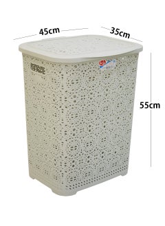 RIO Plastic laundry basket with lid  - Image 2