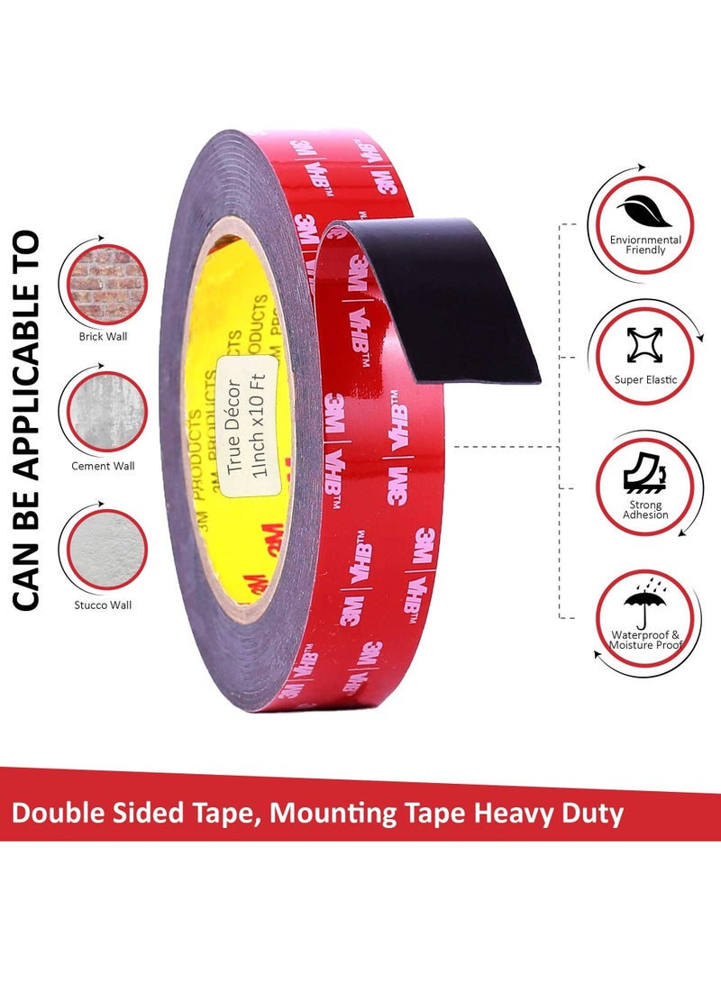 3M double-sided waterproof foam tape, suitable for office and home decoration. - Image 2