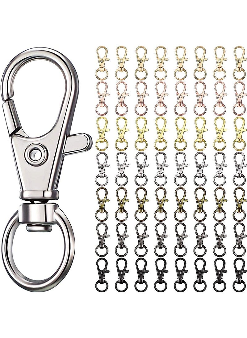 DIY Crafts DIY DIYC12392 Crafts Hardware Round Swivel Snap Hooks and Round Rings 3 Pcs Swivel Snap D Hooks Chrome Silver  - Image 3