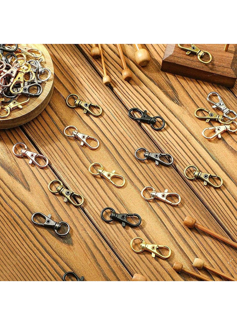 DIY Crafts DIY DIYC12392 Crafts Hardware Round Swivel Snap Hooks and Round Rings 3 Pcs Swivel Snap D Hooks Chrome Silver  - Image 4