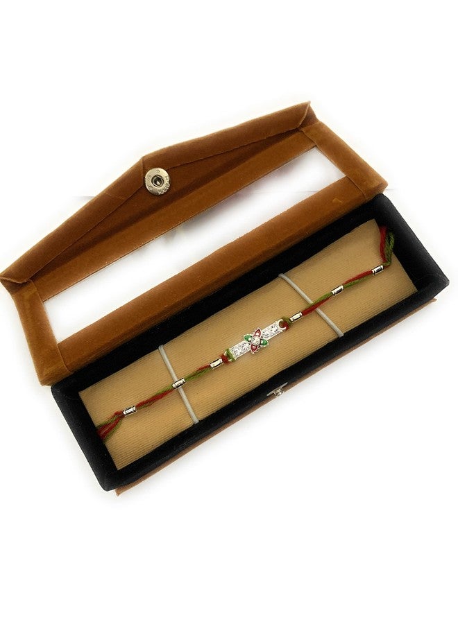 RELBEES Exclusive Rakhi/Rakhi For Brother/Bhai/Men/Boys With Velvet Gift Box/Roli/Chawal - Image 1