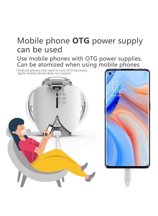 BlueFire Mini Portable Mesh Nebulizer – Silent Hands-Free Ultrasonic Inhaler with 3 Mist Modes | USB Rechargeable Medical Grade Atomizer for Baby, Kids & Adults | Compact Travel Nebulizer for Asthma, Cough, Cold & Respiratory Relief - Image 2