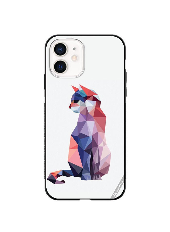 VR CREATIVE Protective Case Cover For Apple iPhone 12 mini Cat Design Multicolour - Image 1