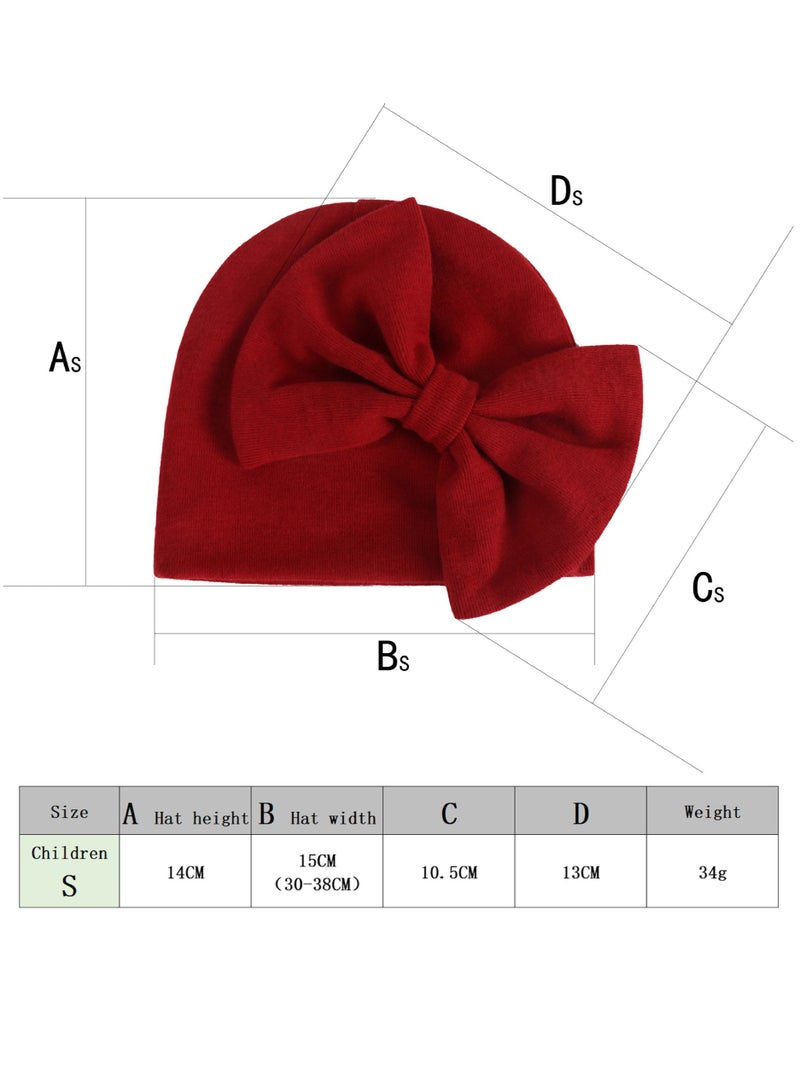 Newborn Bowtie Pullover Hat Grey  - Image 4