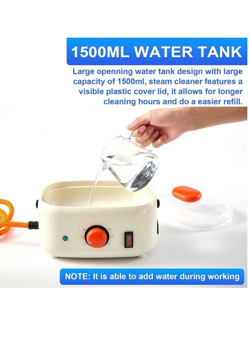 Generic - Handheld Steam Cleaner High Pressure Steam Cleaning Machine Multi-Purpose Household Appliances Steamer with 3 Brush Heads for Kitchen Bathroom - Image 1